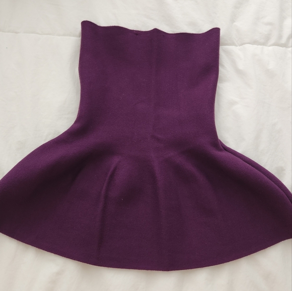Zara Peplum Knit Top Size S - Picture 5 of 13